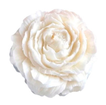 Свеча интерьерная "Роза" белый 8 х 8 см