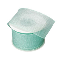 Лента органза  "Флер" 3,8см х10ярд ментоловый