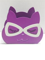 Кашпо Котик в очках (120*80*85) фуксия Акция