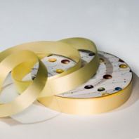 Лента простая Гладкая без тиснения 2/100ярд шампань Лента простая Гладкая без тиснения 2/100ярд шампань