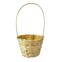 Корзина плетеная (бамбук), D13xH9.5/28 см. натуральный Корзина плетеная (бамбук), D13xH9.5/28 см. натуральный