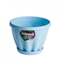 Горшок "Знатный" голубой c поддоном d110 0,45 л. Артикул М300Г Горшок "Знатный" голубой c поддоном d110 0,45 л. Артикул М300Г
