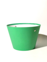 Конус под цветы 11,5*17*12 .зеленый