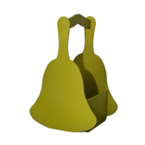 Декоративное кашпо "Колокольчик" золотой 22,5*14,5*12,5 см