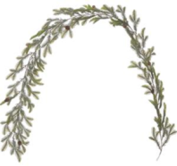 Гирлянда декоративная, покрытая инеем,190 см