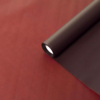 Матовая пленка двухсторонняя (Корейская) бордо/шоколад  70см*8 ярд 40 мкр ± 5%