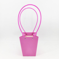 Пакет подарочный "Мастхэв", 12х8х12,5 см,  ярко-розовый