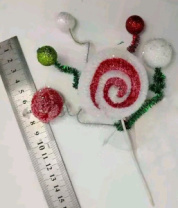 Ветка декоративная с леденцом 18 см Ветка декоративная с леденцом 18 см