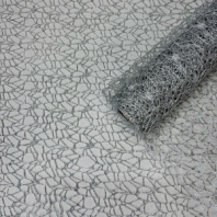 Сетка Крошет перламутр 50см*5ярд серебро Сетка Крошет перламутр 50см*5ярд серебро