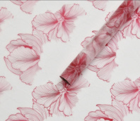 Упак. материал флористическая пленка "Романтический сад" 50 мкр, 57 см х 10м, красный Упак. материал флористическая пленка "Романтический сад" 50 мкр, 57 см х 10м, красный