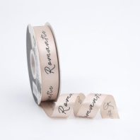 Лента атласная "Romantic" 25мм*33ярд пудровый