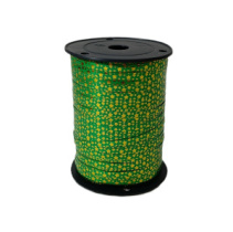 Лента простая с з/п (05см*250яд) звезды зеленый А0556