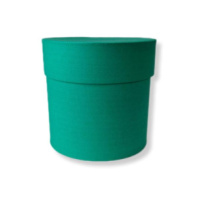 Коробка круглая 13,5*13,5 .зеленый