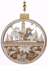 Декоративная подвеска Сердце с колокольчиками 12х11х1,5 см 