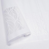Пленка матовая с рисунком 40мкр "Листья тонировка" белая 70см*10метров ± 5%