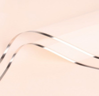 Пленка матовая "С золотой Каймой" 57см*56см персиковый 20 листов