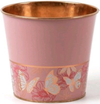 Декоративное кашпо "Бабочки" D13,5XH12,2CM/B10, металл Декоративное кашпо "Бабочки" D13,5XH12,2CM/B10, металл