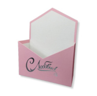 Конверт 180*240*70 с сереб. тиснением "С любовью" розовый