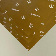 Пленка матовая двухсторонняя "Королева" хаки/фисташковая 10 листов 58*58 50мкр