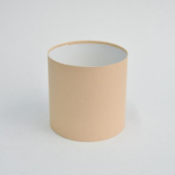 Коробка круглая без крышек 16*16 ваниль