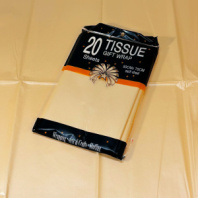 Тишью Бумага фольгированная 20 листов 50х70см шампань