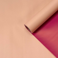 Пленка матовая двухсторонняя яркая малина/розовая беж 58см*10м±5% 65мкм