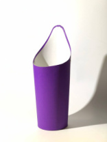 Конус под цветы с высокой спинкой 10*14*33,5 .фиолетовый