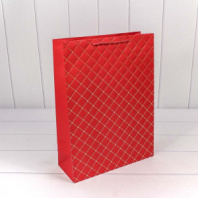 Пакет подарочный "Ромб" Красный 31*42*12 210г 1/20 1/80 Пакет подарочный "Ромб" Красный 31*42*12 210г 1/20 1/80