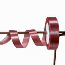 Лента атласная, 25mmx25yards, цв. пудровый (102)