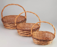 Н-р корзин (ива), 44*35 H15 HH40 b36*26, 38*30 H14 HH35 b30*20, 32*25 H11 HH28 b25*17, 3 шт., корич