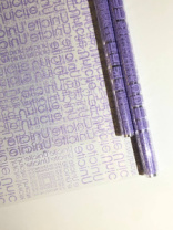 Пленка Буквы сиреневая 70см*10ярд ± 5% Пленка Буквы сиреневая 70см*10ярд ± 5%