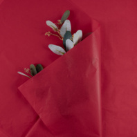 Бумага тишью "Нежность" 50*70см Бордовая-20 38 листов