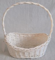 Корзина плетеная (ива), 28*21*10*13*32 см, 1 шт., белый Корзина плетеная (ива), 28*21*10*13*32 см, 1 шт., белый