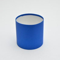 Коробка круглая без крышек 13,5*13,5 .синий