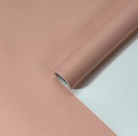 Пленка матовая двухсторонняя белый \ королевско розовый 58см*10м±5% 65мкр