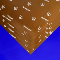 Пленка матовая двухсторонняя "Королева" т.шоколад/ультрамарин 10 листов 58*58 50мкр