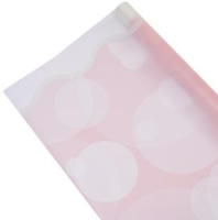 Упак. материал флористическая пленка "Пузырьки шампанского", 50 мкр, 58 см х 10 м. розовый Упак. материал флористическая пленка "Пузырьки шампанского", 50 мкр, 58 см х 10 м. розовый