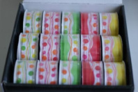 Лента-тесьма "Веселый горошек" в ассортименте 4см*2.5м