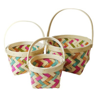 Набор корзин береста 3/1 22*12,5, 17,5*11, 13,5*9,5 Набор корзин береста 3/1 22*12,5, 17,5*11, 13,5*9,5