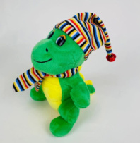 Мягкая игрушка "Дино в колпаке" 20 см Мягкая игрушка "Дино в колпаке" 20 см