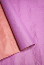 Бумага Эколюкс двухцветная фуксия/красный 70см * 5 ярдов ± 5%