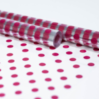 Пленка Горох яркая малина 70см*10ярд ± 5% Пленка Горох яркая малина 70см*10ярд ± 5%