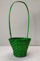 Корзина плетеная (бамбук), D23xH17/53см зеленый Корзина плетеная (бамбук), D23xH17/53см зеленый