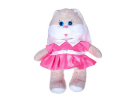 Мягкая игрушка Заяц  Софи в розовом платье 