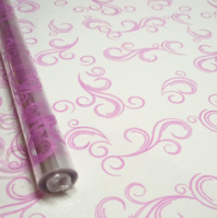 Пленка Завитки фуксия 70см*10ярд ± 5% Пленка Завитки фуксия 70см*10ярд ± 5%