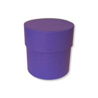 Коробка круглая 10*10 .фиолетовый