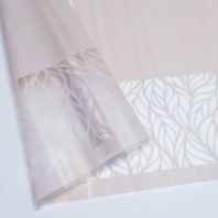 Пленка матовая с рисунком 40мкр "Листья тонировка" кофе с молоком 70см*10метров ± 5%