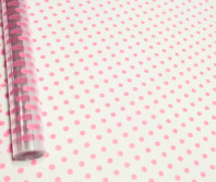 Пленка Крафтовый горох розовый 70см*200гр ± 5% Пленка Крафтовый горох розовый 70см*200гр ± 5%