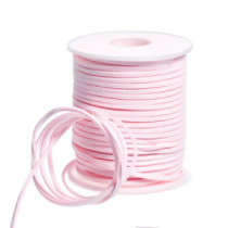 Шнур флористический, вельвет, 3мм х 50ярд, цв.светло-розовый