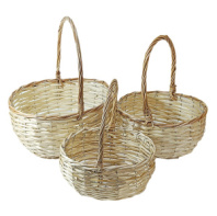 Набор корзин плетеных (ива), D34X29X16/40CM, D30X24X14/37CM, D26X20X12/32CM, 3 ШТ Набор корзин плетеных (ива), D34X29X16/40CM, D30X24X14/37CM, D26X20X12/32CM, 3 ШТ